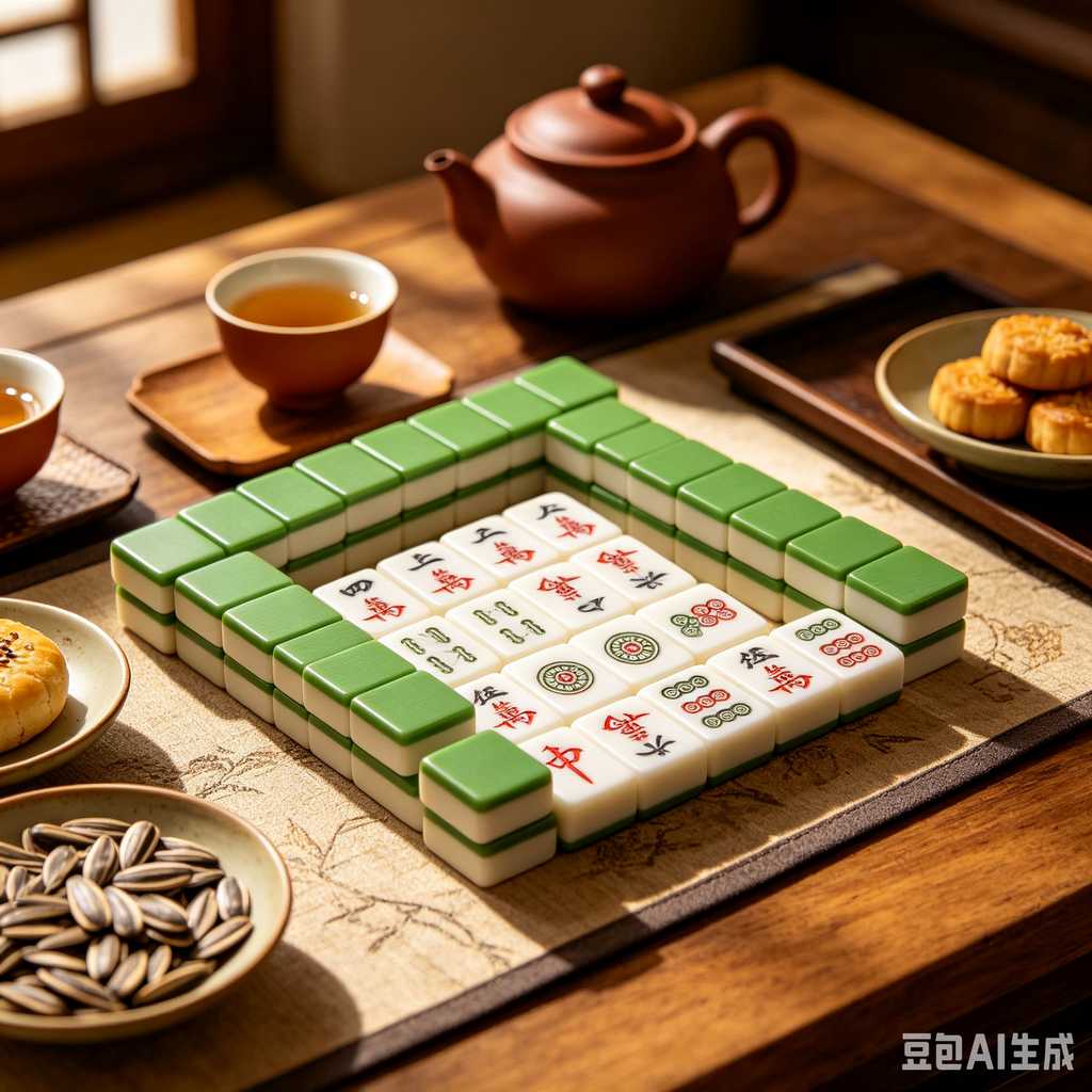 simulated ivory mahjong set